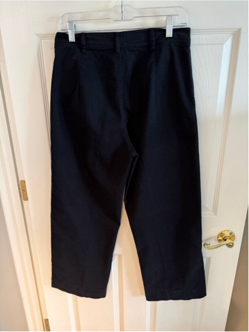Marine Layer Bridget Slim Wide Leg Crop Pants navy size 8 - Picture 2 of 8